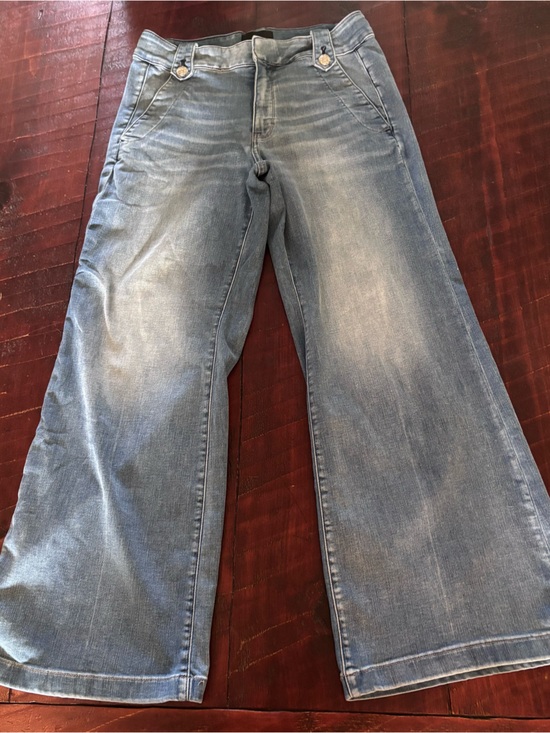 White House Black Market Denim - White House Black Market Light Blue Straight-Leg Jeans